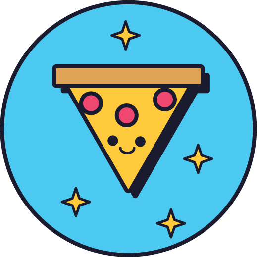 Pizza slice icon